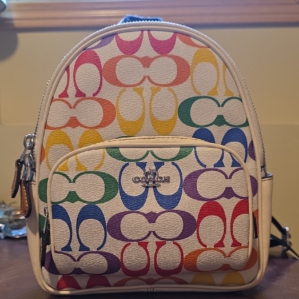 Coach Colorful Signature Backpack